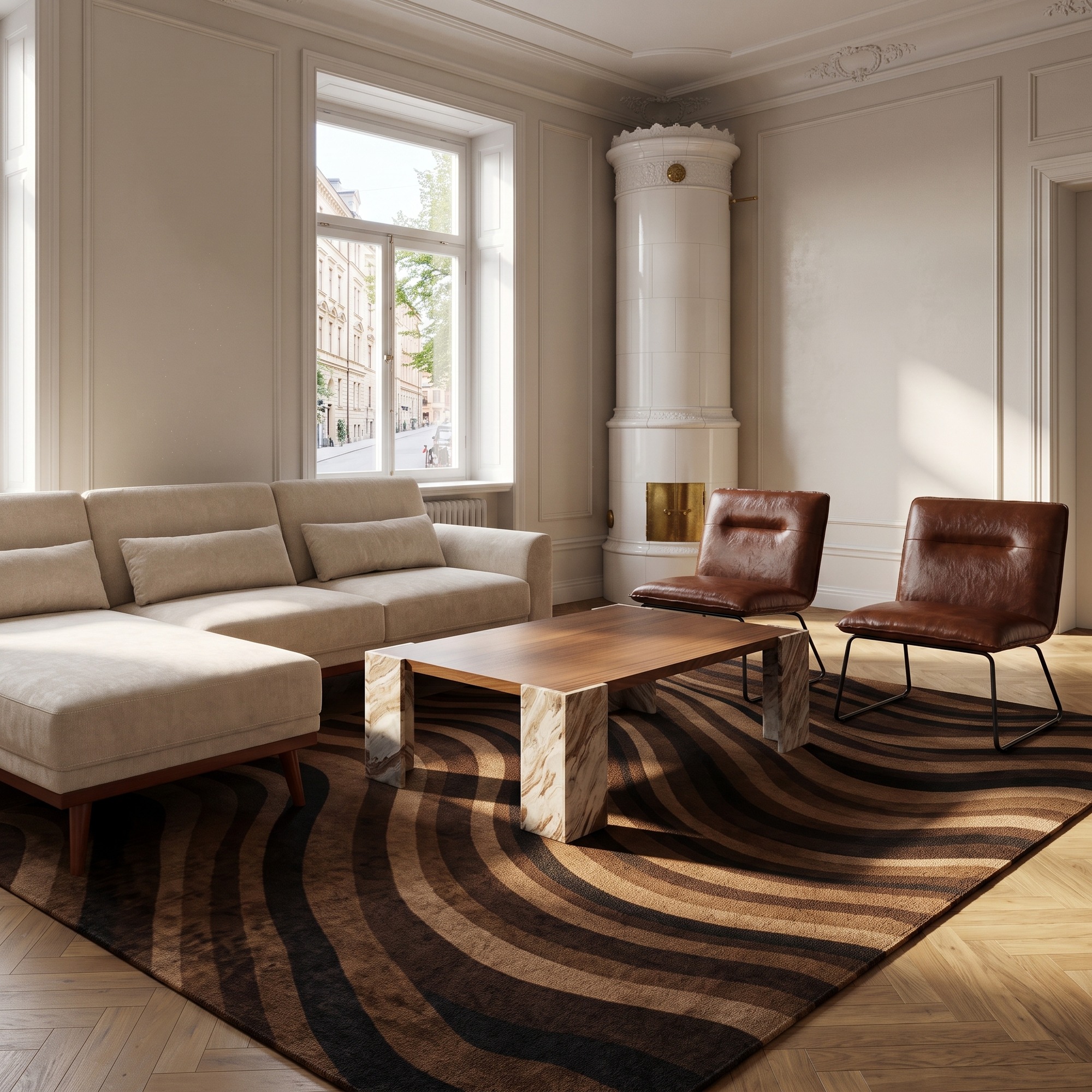 Couchtisch 'Monte' 115x75cm – Nussbaum