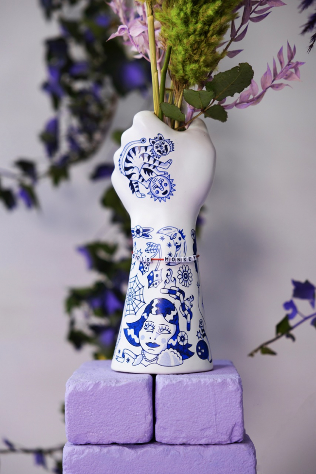 Vase 'Liberty Matters' - Blau