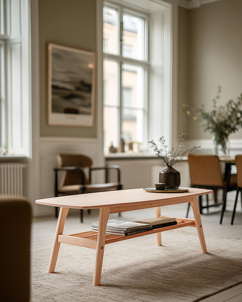 Couchtisch 'Créme'- Natur