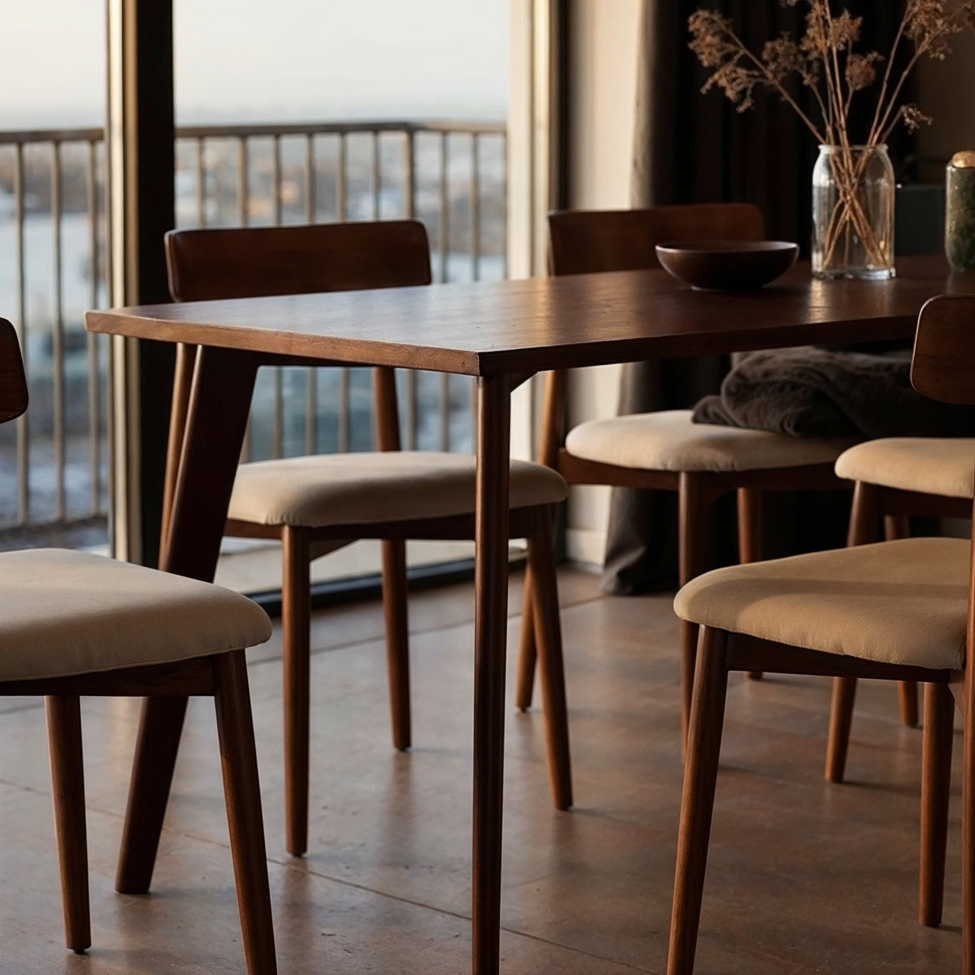 Esstisch 'Nordic' 180x70cm - Nussbaum