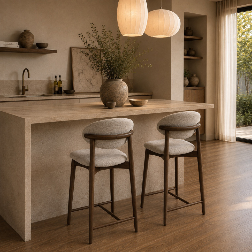Sessel 'Jean' – Eiche/Braun