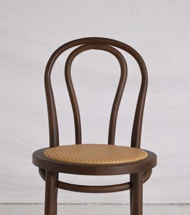 Stuhl 'Bistro' – Braune Eiche/Beige