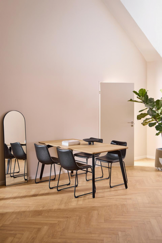 Esstisch 'Cadiz' 160x90cm - Natur/Schwarz