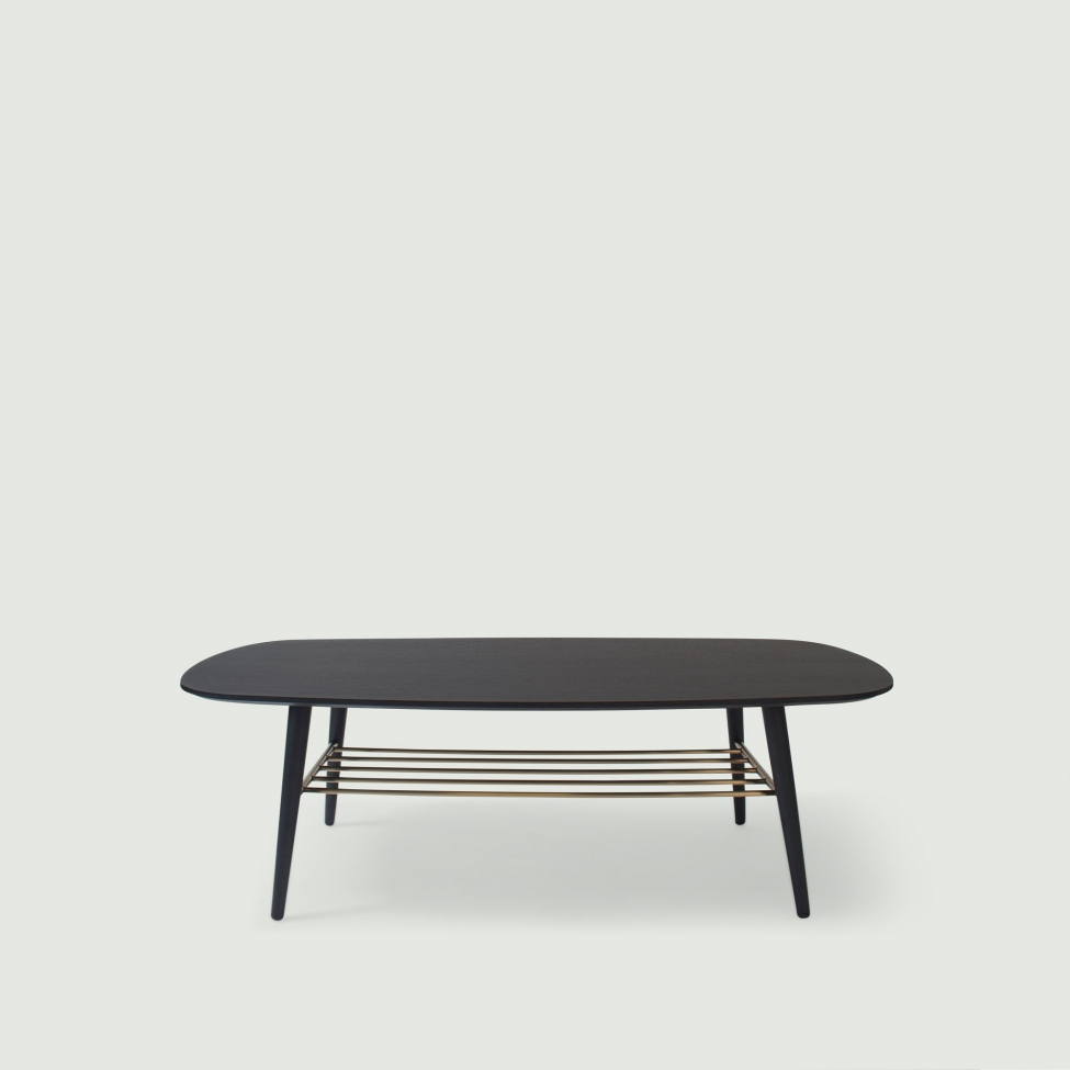 Couchtisch oval 'Dawn' - Schwarz