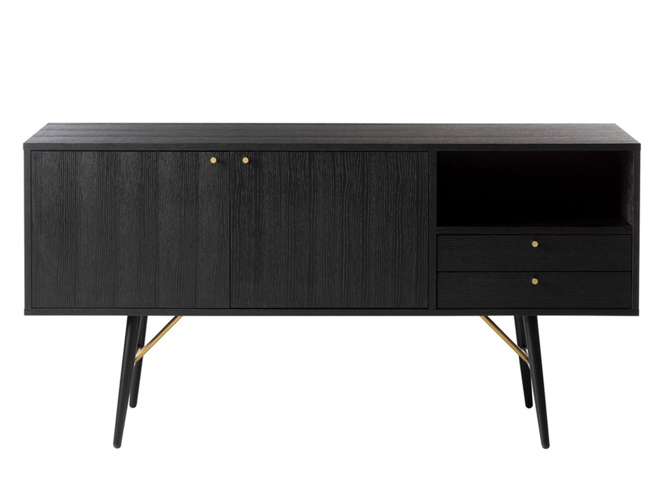 Sideboard 'Lux' - Schwarz/Kupfer