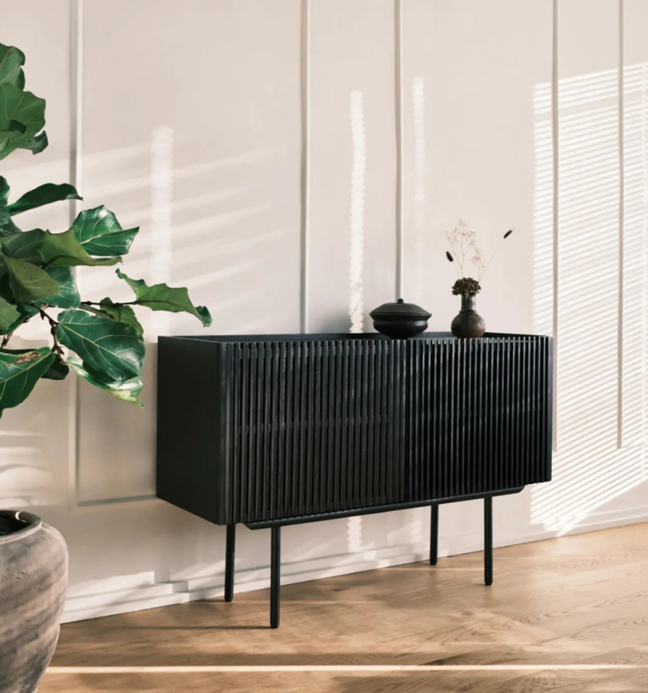 Sidobord 'Louvre' - Schwarz