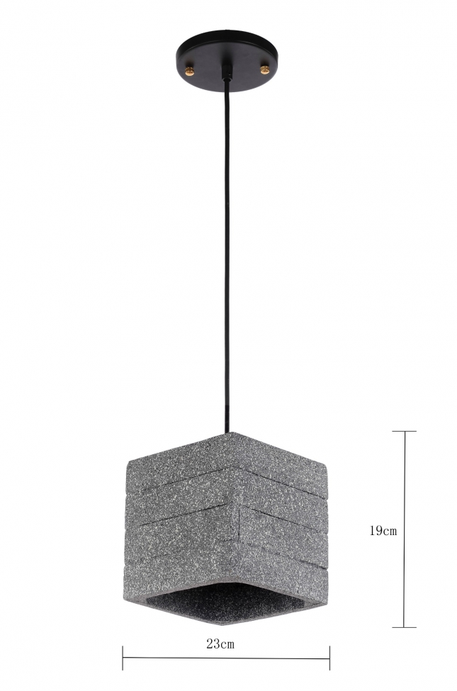 Deckenlampe 'Stone Cylinder' - Zement