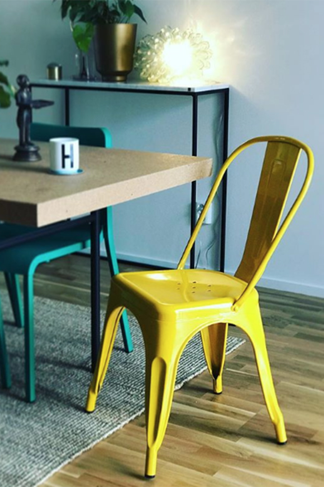Stuhl 'Montmartre' - Gelb lackiert