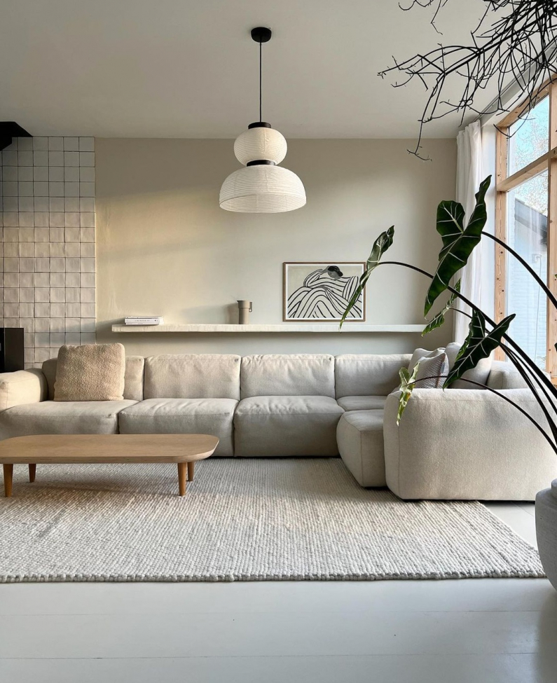 Wollteppich 'Avafors' 70x140cm - Beige