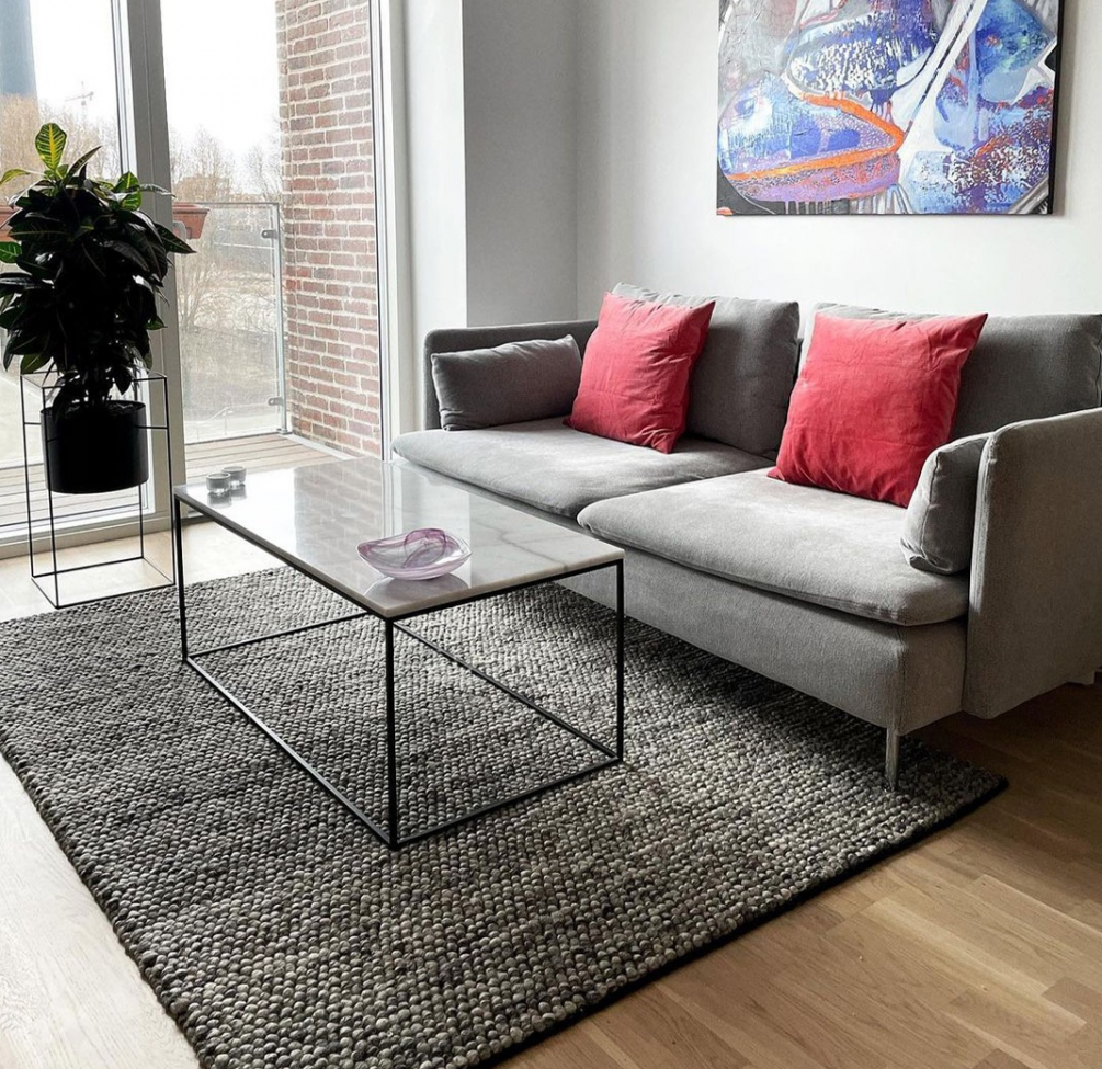 Wollteppich 'Avafors Wool Bubble' 200x300cm - Grau