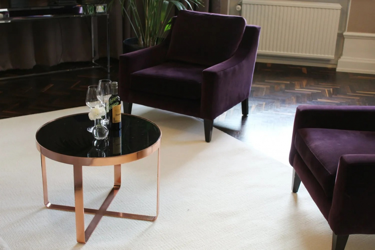 Wollteppich 'Hamilton' 240 x 240cm – Weiß