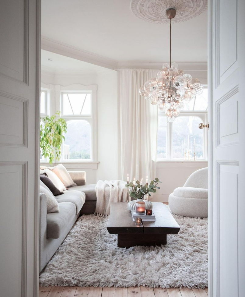 Hochflorteppich 'Janjira' 130x190cm - Offwhite