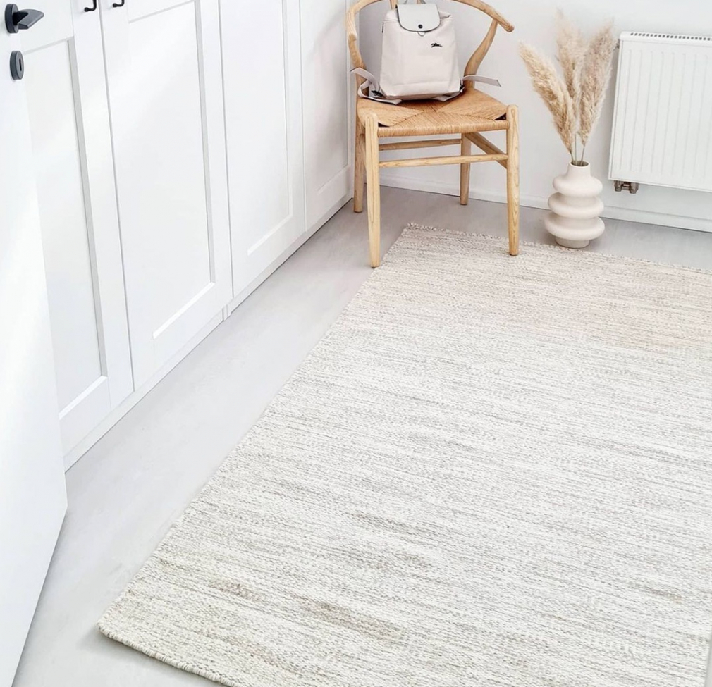 Wollteppich 'Dhurry' 130x190cm - Natur