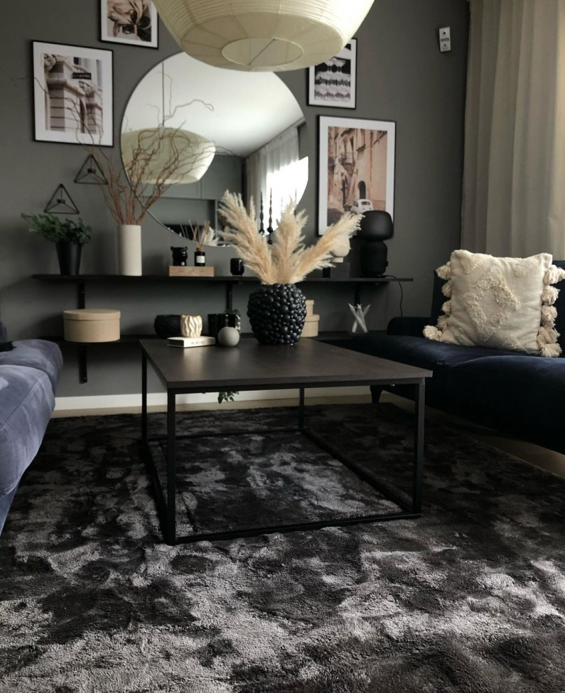 Hochflorteppich 'Aranga Super Soft' 130x190cm – Anthrazit