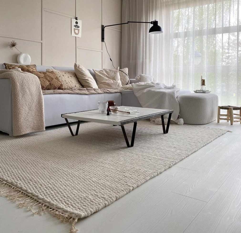 Wollteppich 'Cartmel' 240x240cm - Offwhite