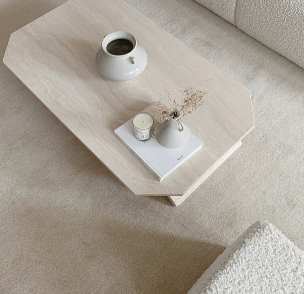 Wollteppich 'Ella' 133x190cm - Creme