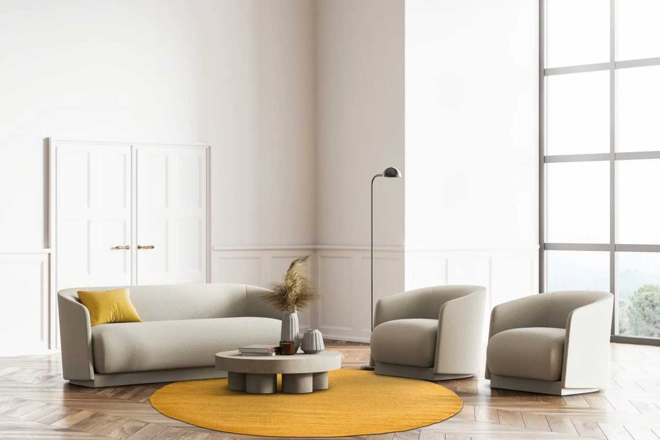 Runder Teppich 'Hamilton' 200cm - Saffron