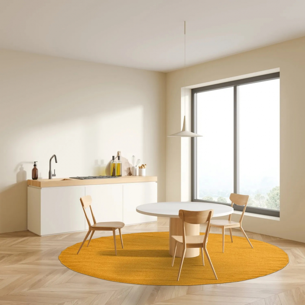 Runder Teppich 'Hamilton' 200cm - Saffron