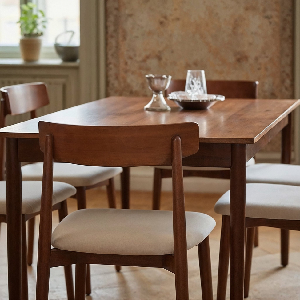 Esstisch 'Fager' 135cm - Walnuss