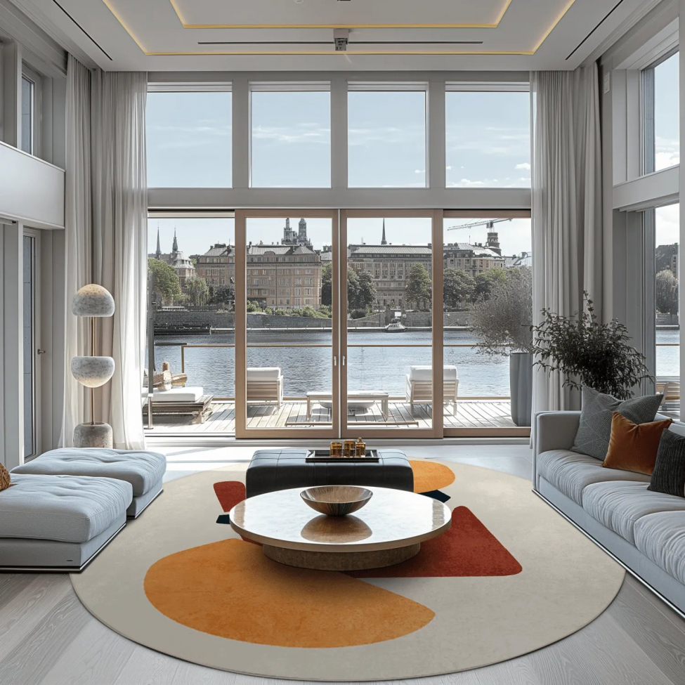 Runder Teppich 'Beira' 120 cm – Mehrfarbig