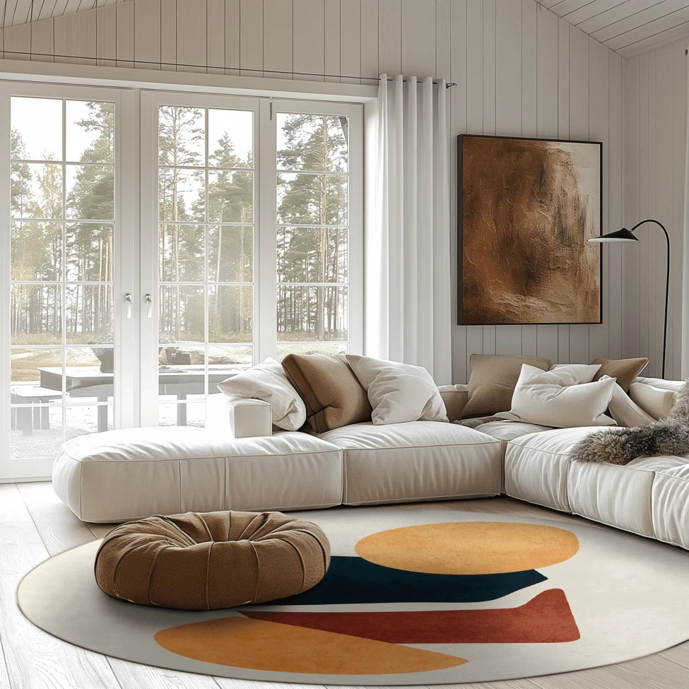 Runder Teppich 'Beira' 120 cm – Mehrfarbig