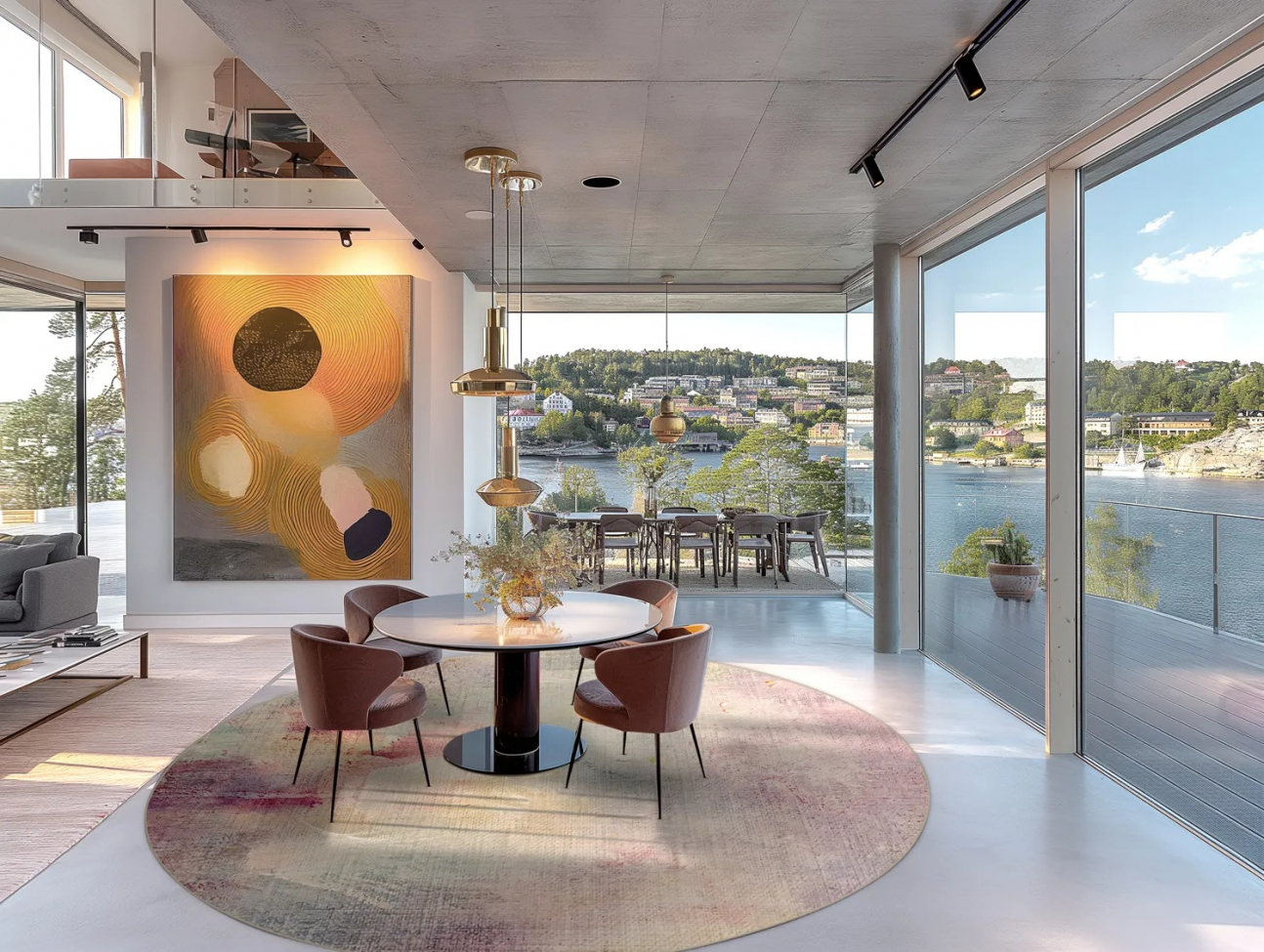 Runder Teppich 'Mogoro' 160cm – Mehrfarbig