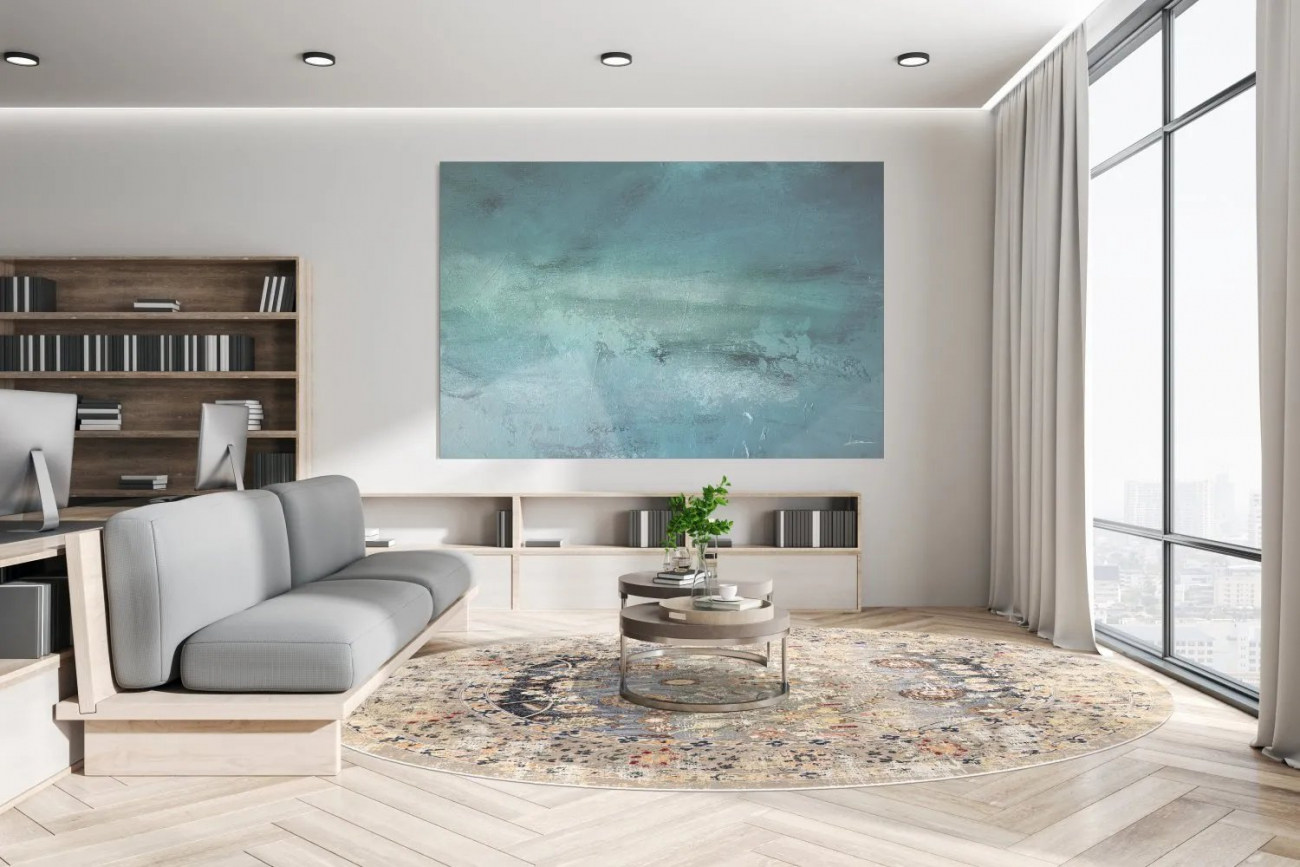 Runder Teppich 'Bouhjar' 120cm – Beige/Mehrfarbig