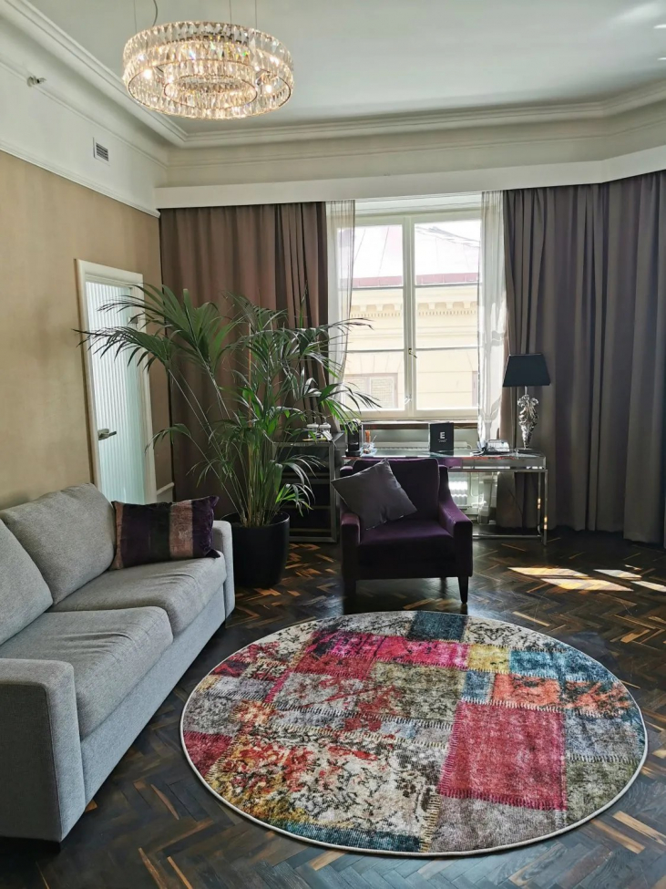 Runder Teppich 'Ariana' 120cm – Mehrfarbig