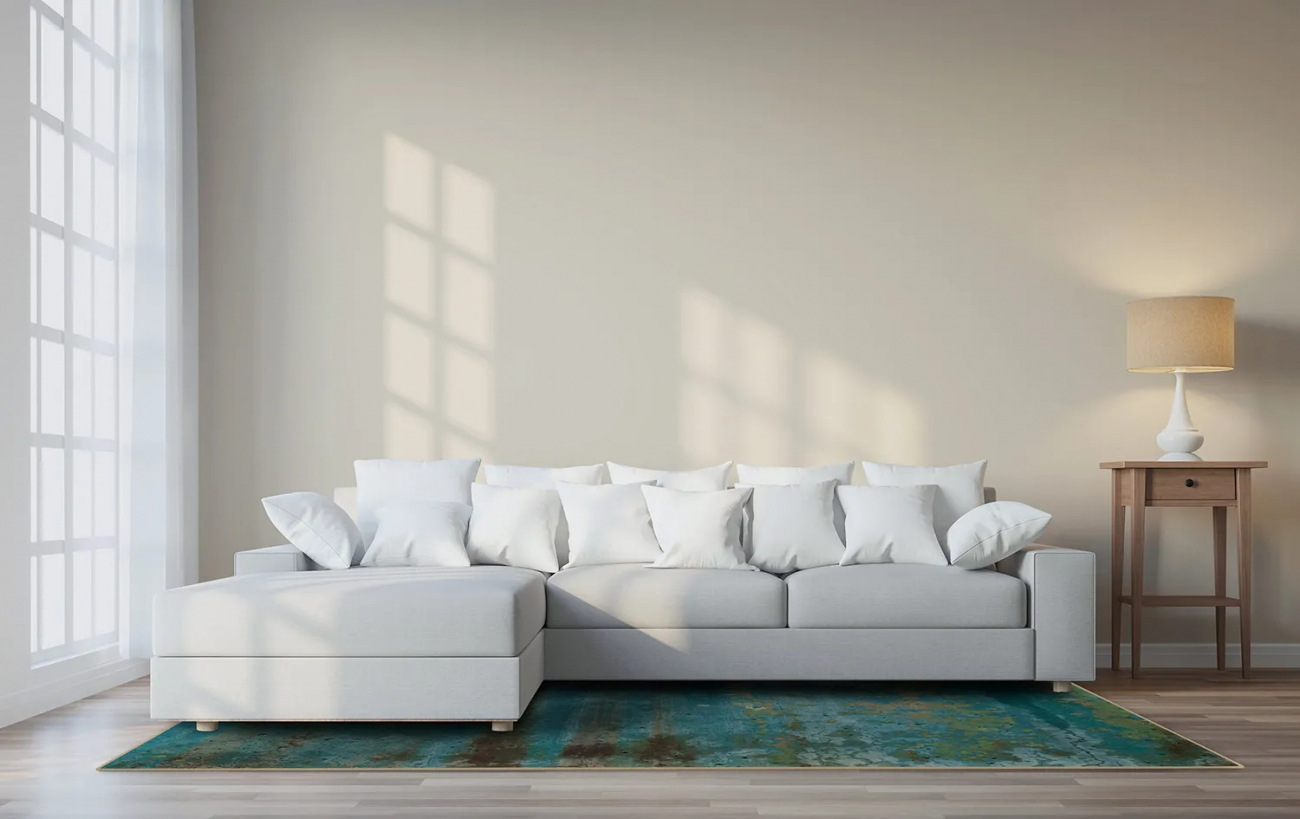 Wilton Teppich 'Domont' 200x280cm - Türkis