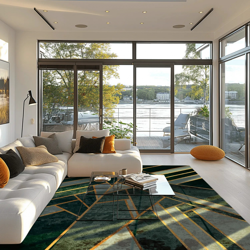 Wilton-Teppich 'Amasra' 80x350cm – Grün