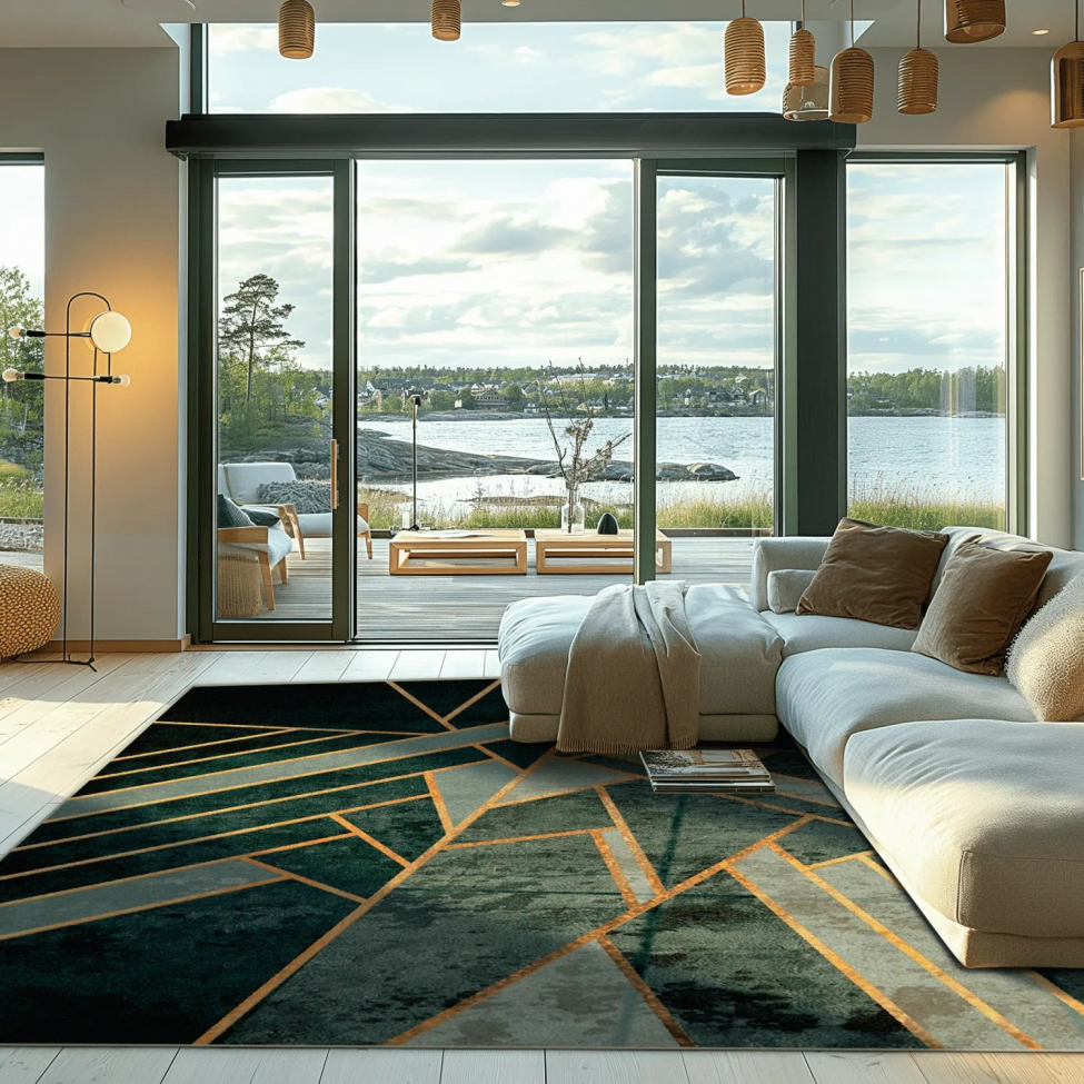 Wilton-Teppich 'Amasra' 80x350cm – Grün