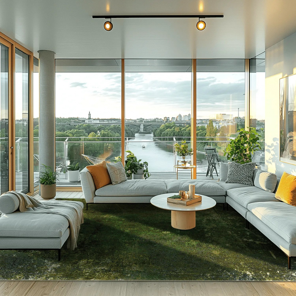 Wilton-Teppich 'Estrada' 290 x 390 cm – Grün