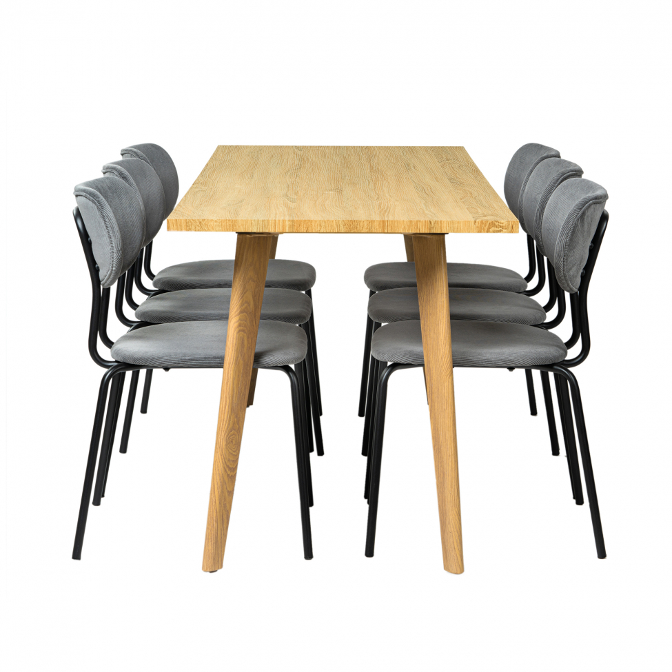 Essgruppe 'Nordisk Kungsholmen' - 1 Tisch & 6 Stühle