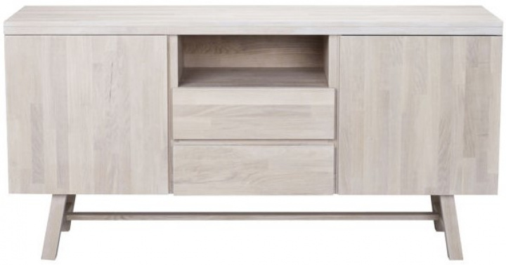 Sideboard \'Brooklyn\' 160x45cm - Weiß pigmentiert in der Gruppe Möbel / Regale & Aufbewahrung / Sideboards bei Reforma (108564)
