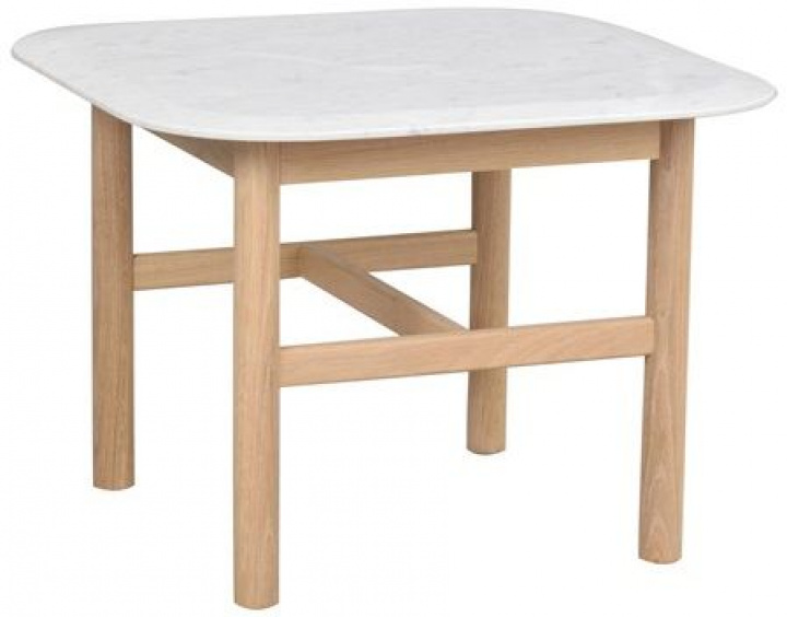 Beistelltisch \'Hammond\' 62x62 - Natur/Marmor in der Gruppe Möbel / Tische / Beistelltisch bei Reforma (120596)