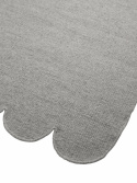 Wollteppich \'Fia\' 70x140cm - Grau