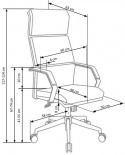 Bürostuhl \'Sagunto\' - Weiß/Schwarz