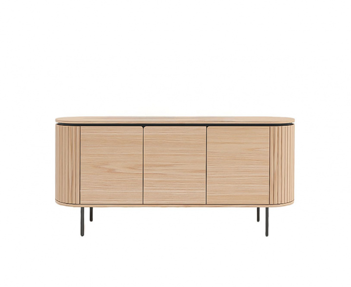 Sideboard \'Fjällbacka\' - Natur/Schwarz in der Gruppe Kampagne / Möbel / Regale & Aufbewahrung bei Reforma (2375-natur-svart)