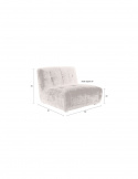 Sofa \'Giada\' 1-Sitzer - Pflaume