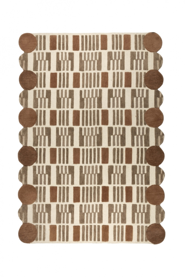 Teppich \'Mundra\' 160x230 cm - Beige in der Gruppe Einrichtung / Teppiche / Wollteppiche bei Reforma (6100151)