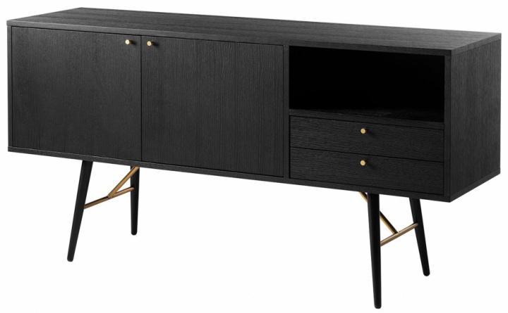 Sideboard 'Lux' - Schwarz / Kupfer