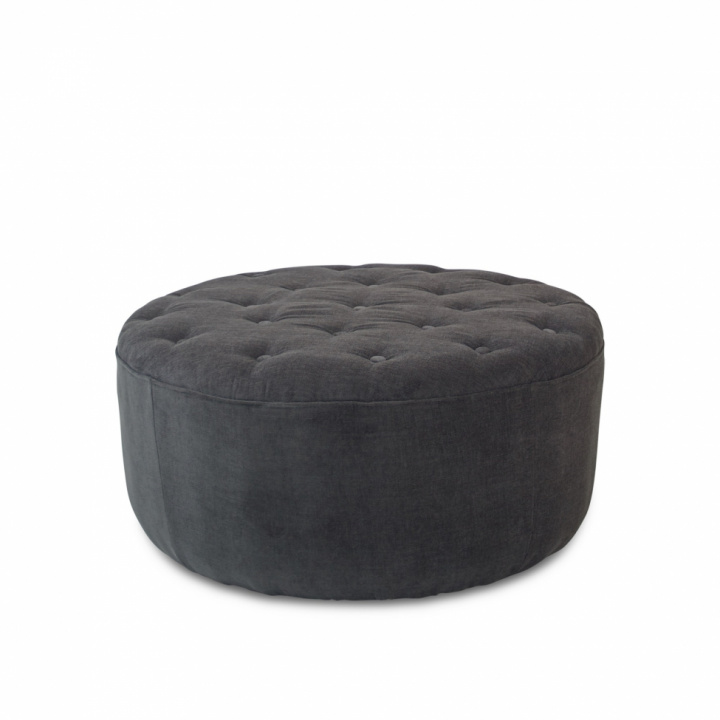 Puff \'Dimple\' Rund 84cm - Grau in der Gruppe Möbel / Sofas / Poufs und Fußhocker bei Reforma (NJ2170-17)