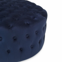 Puff \'Chesterfield\' Rund 85cm - Blau