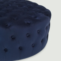 Puff \'Chesterfield\' Rund 85cm - Blau