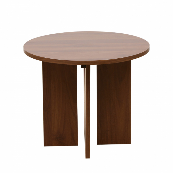 Couchtisch \'Créme\' Rund 55 cm - Walnuss in der Gruppe Möbel / Tische / Couchtisch bei Reforma (WD-17-1-walnut)