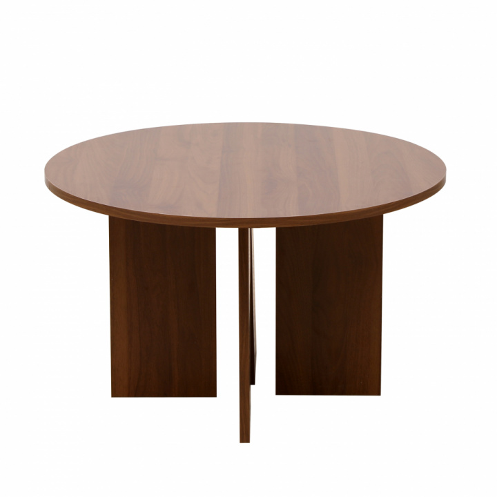 Couchtisch \'Créme\' Rund 75cm - Walnuss in der Gruppe Möbel / Tische / Couchtisch bei Reforma (WD-17-2-walnut)