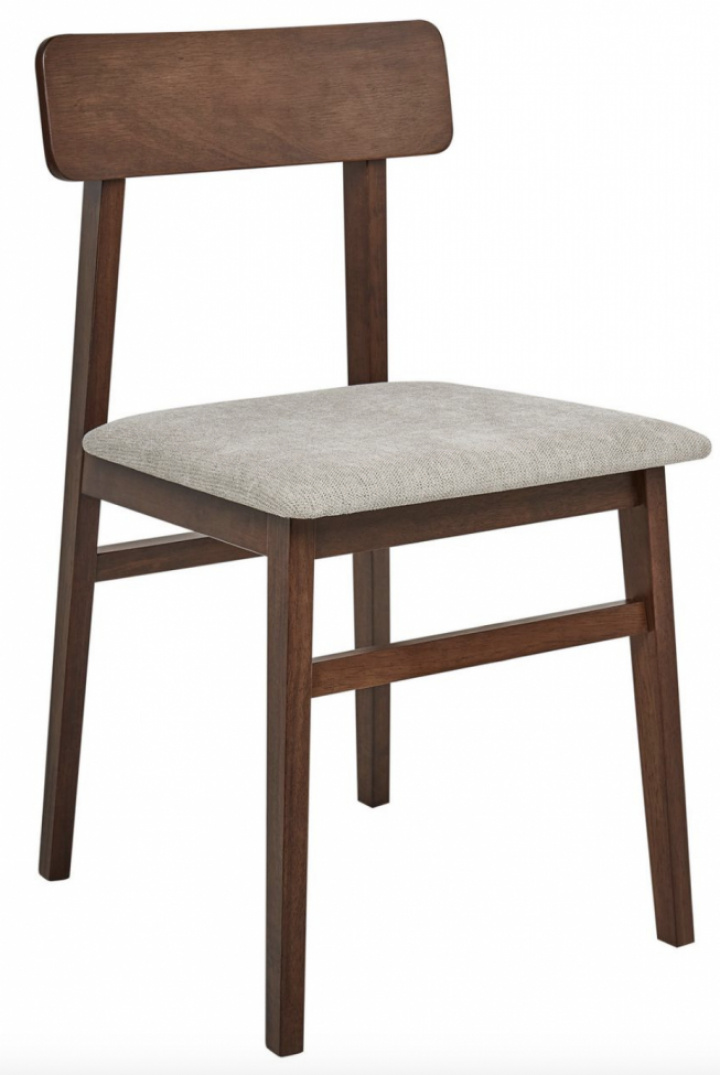 Stuhl \'Ålesund\' - Walnuss/Beige in der Gruppe Möbel / Stühle und Polstermöbel / Stühle bei Reforma (WS-ND004-walnut-beige)