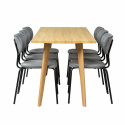 Essgruppe \'Nordisk Kungsholmen\' - 1 Tisch & 6 Stühle